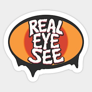 Real eye See Sticker